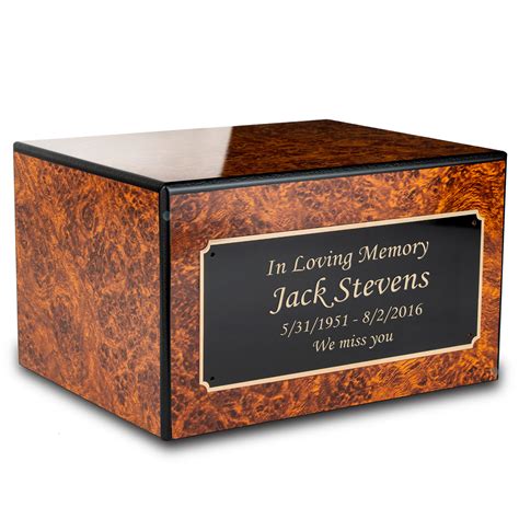 cremation boxes metal|wooden box for cremated ashes.